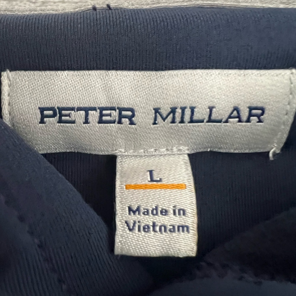 Peter Millar Pine Performance Navy Blue Hoodie - image 4